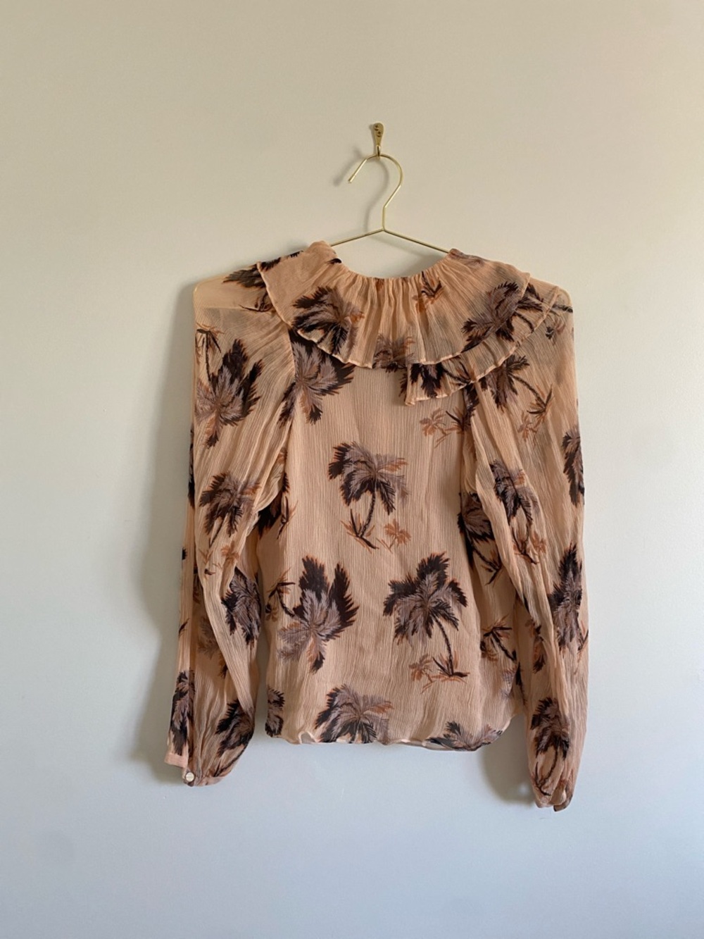 Coach Silk Ruffle Front Blouse | Size 4 - Picture 7 of 9